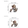 Pegatinas de Pared Lindas de Tom y Jerry Transfronterizas Cocina Impermeables Baño Asiento de Inodoro Pegatinas de Baño Decoración Embellecimiento Autoadhesivas