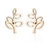 Aretes Transfronterizos 2025 Estilo Bohemio Nuevo Moda Pequeños Hojas Frescas Brotes Al Por Mayor En Stock