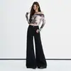 Jeans boca de sino juvenil laranja # Preto puro estiloso elástico de cintura alta para mulheres, emagrecimento e valorização, calças boca de sino da moda e versáteis