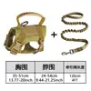 Arnés de pecho táctico para gato, chaleco, cuerda de tracción, anti-rotura, ajustable, para exteriores, anti-escape, cuerda para gato, cadena para perro, perro pequeño