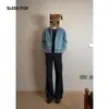 Novas calças flare de moda versáteis com forro de fleece para outono e inverno para homens, estilo coreano moderno, soltas, simples, casuais, compridas