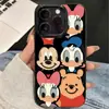 Fileira do Pato Donald Adequada para Capa de Celular Jelly Iphone16 15 14Pro Apple 13/12 Silicone XS Desenho Animado