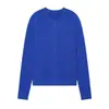 AliExpress Transfronterizo 2026 Nuevas Llegadas de Primavera Ropa para Mujer Temperamento Versátil Color Sólido Manga Larga Cuello Redondo Prendas de Punto Sencillas