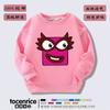 Ropa de bloques de construcción digitales Numberblocks para niños, suéter de manga larga con forro polar, top infantil de dibujos animados, moderno otoño e invierno