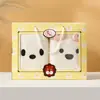 Caja de Regalo Portátil Doble de Toalla al por Mayor Caja de Dos Toallas Caja de Embalaje Bolsa de Regalo Boda Banquete de Boda Cumpleaños Caja de Regalo