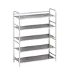 Zapatero de Acero Inoxidable Zapatero Multicapa Gabinete de Zapatos Simple Almacenamiento Ensamblaje Dormitorio Dormitorio Zapatero Económico para el Hogar