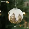 Bola de Natal Transfronteiriça 8cm Bola de Espuma Criativa Bola para Decoração de Árvore de Natal Pingente Acessórios Decoração de Atmosfera Natalina