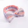 Faixa de Cabelo Veludo Coral Estampa Leopardo Bolinhas Laço Europeia e Americana Transfronteiriça Faixa para Lavar o Rosto Faixa para Maquiagem Esportiva Acessórios de Cabelo