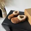 Zapatos de Algodón Estilo Papa Pequeña para Nieve con Puño de Terry de Caña Baja Modelo 2026 Nuevo en Invierno con Felpa Plus Suela Suave Extra Gruesa Zapatos de Algodón Birkenstock