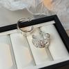 Pendientes Europeos y Americanos Sencillos de Textura Fría de Lava Alto para Viajeros Pendientes Chapados en Oro de 24k Plata de Ley 925 para Mujer