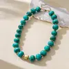 Collar ajustable ovalado de acrílico transfronterizo europeo y americano, cadena para la clavícula moderna y simple, accesorio exquisito y de alta gama para mujer