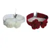 Colar de Flor de Tricô Estilo Coreano para Dama Gentil, Temperamento Doce, Corrente de Clavícula Feminina e Elegante, Joia com Design Moderno