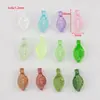 Plástico Acrílico Folhas Verdes Pequenas, Vários Tipos de Folhas, Decorações Artesanais DIY, Brincos, Pulseiras com Contas, Acessórios