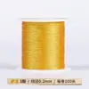 Corda trançada de fio de ouro e prata, fio de ouro para pulseiras DIY, fio de 3, 6 e 9 fios, fio de jade calibre 72, fio de prata, fio de ouro para trançar