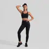 Conjunto de Yoga Slim Fit Transfronteiriço, Conjunto para Esportes de Alta Intensidade, Roupa de Yoga de Alta Elasticidade