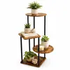 Suporte de Flores de Ferro Artístico Nórdico de Quatro Camadas Mais Vendido Transfronteiriço, Suporte de Plantas Verdes Pintado para Interior, Suporte de Plantas Suculentas com Alta Capacidade de Carga, à Prova de Ferrugem