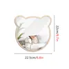 Pegatinas de Espejo Acrílicas y de Madera con Osos, Estrellas, Nubes, Habitación Popular, Habitación Infantil con Colgante Decorativo de Cuerda