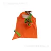Sacola de Compras Dobrável Ecológica, Sacola Promocional de Poliéster de Cenoura, Sacola Dobrável Estilo Colete de Frutas e Vegetais de Morango