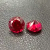 Pedras Preciosas Coloridas Cultivadas, Pedras Preciosas Coloridas Redondas, Rubi, Safira, Padparadscha, Joias Sintéticas Criadas em Laboratório