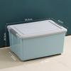 Caja de Almacenamiento Plástico Caja de Almacenamiento de Ropa Plástico Dormitorio Estudiantil Grande Hogar Caja de Almacenamiento de Ropa con Rueda