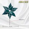 26 Anos de Experiência em Flores Artificiais de Natal Novas, Decorações Europeias e Americanas para Árvore de Natal, Flores Artificiais Quentes de Venda Transfronteiriça, Itens de Exibição Comercial