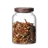 Frasco Redondo de Vidrio para Almacenar Frutas Secas, Granos y Hojas de Té, con Boca Ancha y Sello Hermético para Conservación y Almacenamiento, Gran Capacidad