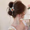 Pinza para el cabello de flor iridiscente de alta gama y elegante para mujer, adecuada para recogidos, accesorio para el cabello dulce y atmosférico