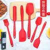 Raspador de silicone para assar transfronteiriço 6 peças conjunto de espátulas raspadoras de bolo e creme Pincel de óleo integrado Conjunto de 6 peças