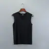 Chaleco Seamless para Hombre de Seda Helada de Verano Elástico sin Mangas de Hombro Ancho Cuello en V de Secado Rápido Color Sólido para Hombre