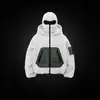 Chaqueta Deportiva con Capucha para Otoño e Invierno, Sudadera de Forro Polar Falsa de Dos Piezas con Doble Capucha, Estilo Callejero Y2K Venta al por Mayor Ins