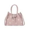 Bolsa Quadrada Pequena de Bolinhas Coreana Feminina 2026 Nova Moda Primavera Diária Bolsa Tote Grande Capacidade para o Dia a Dia Ombro Único Transversal