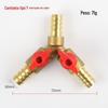 Em estoque atacado Y-type copper tee switch com válvula tee gás natural mangueira conector acessórios 8mm