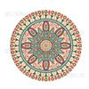 Posavasos Redondo de Cerámica Estilo Étnico Indio Transfronterizo Patrón de Mandala Individual Aislamiento para el Hogar Venta al Mayoreo de Fábrica