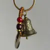 Llavero de Campanilla de Mantra de Seis Sílabas Vintage, Llavero Creativo Personalizado, Colgante del Sutra del Corazón, Adorno para Llave de Coche