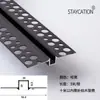 Accesorios para Placas de Yeso Manualidad de Pared Perfil para Juntas Junta de Techo Ranura Oculta en Forma de U Línea de División de Pared