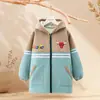 Bata para Bebé, Otoño e Invierno, Chaqueta de Terciopelo con Cremallera para Niños Medianos y Grandes, Chaqueta de Plumas Exterior para Niños, Ropa Protectora Gruesa Anti-Suciedad