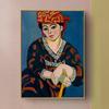 Pintura Decorativa Abstracta Americana Matisse de Alta Gama para Sala de Estar Sofá Francés Mesita de Noche Pared de Fondo Retro Mural Pintura Colgante