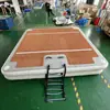 Amazon Plataforma Flotante Inflable Muelle Flotante Drenaje Esterilla de Yoga Plataforma de Descanso en el Agua Plataforma Flotante Cojín de Aire Cepillado