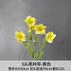 5 Flores de Hierba Negra Artificiales para Decoración de Salón de Bodas, Arreglo Floral y Arte Floral