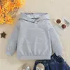 Moletons lisos feitos sob medida para crianças, adequados para uniformes de turma de jardim de infância e ensino fundamental, blusas esportivas de manga comprida, moletons com capuz e uniformes para atividades de team building