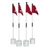 Set de hoyo para bandera de green de golf, bandera de práctica, suministros para campo de golf, combinación de bandera desmontable de 1 sección/2 secciones