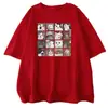 Comercio exterior verano nuevo anime animal gatito estampado de dibujos animados manga corta mujer algodón holgado casual japonés y coreano camiseta mujer