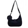Bolsa Transversal Casual Leve Transfronteiriça 2024 Nova Bolsa Tote Jeans Versátil Estilo Ocidental Bolsa de Ombro Simples
