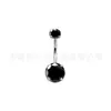 Aleación de Titanio F136 Cuatro Garras Zircón 5A Piercing de Ombligo G23 Piercing Corporal Venta al por mayor Transfronteriza