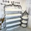 Tapete Felpudo Roupas de Pelúcia Prateleira de Loja Tapete de Pelo Decoração de Loja Tapete de Mesa Tapete de Janela Balcão de Loja de Sapatos Tapete de Quiosque
