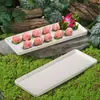 Vajilla para Hot Pot Estilo Montaña, Plato Rectangular Blanco, Hot Pot de Res estilo Chaoshan, Plato de Res Cortado Fresco, Plato de Res de Cinco Solomillos