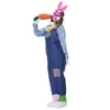Disfraz de Conejo de Halloween Pascua Carnaval Traje de Monos de Dibujos Animados Disfraz Creativo para Fiesta de Cosplay y Actuación