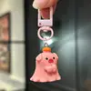 Llavero de Animal Fantasma Lindo Tridimensional Colgante para Bolso de Niña Regalo para Mejor Amiga Colgante de Dibujos Animados