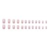 Cor sólida simples Nail Art Advanced Sense removível branco acabado 24 Nude preto branco vermelho vestido armadura