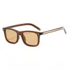 Gafas de sol cuadradas para hombre con protección UV de la nueva colección de la marca de diseñador P, gafas de sol transfronterizas de alta gama para mujer de estilo europeo y americano